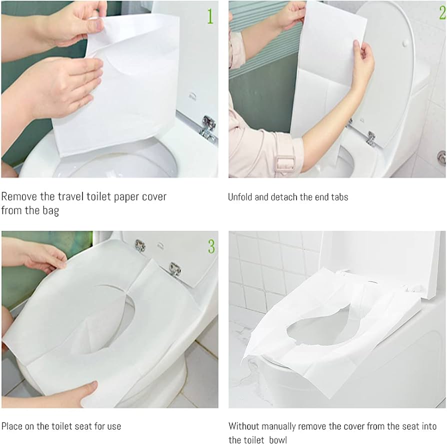 Flushable toilet seat covers