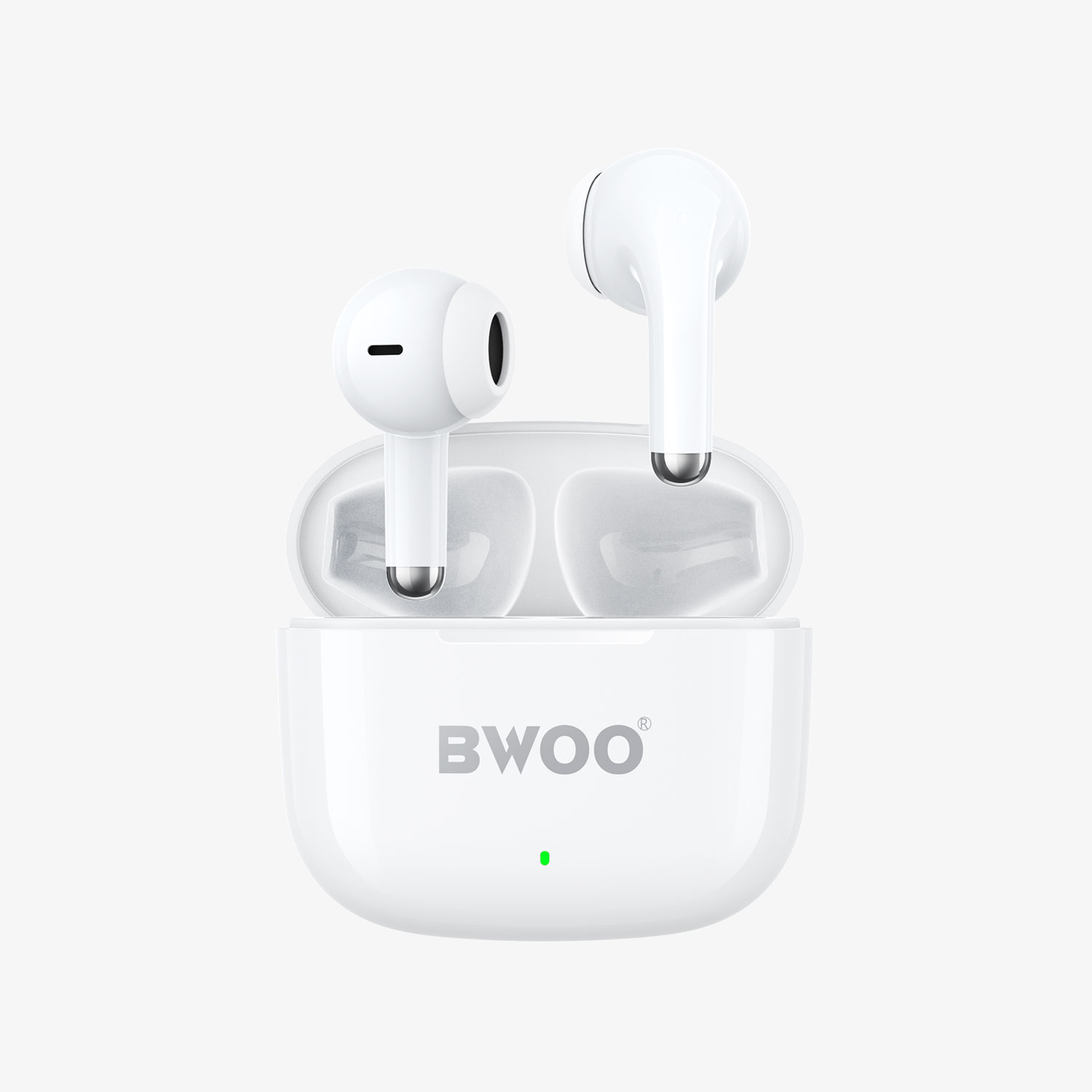 BWOO BW85 Wireless Earbuds - White